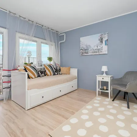 Blue Z Balkonem By Renters Lejlighed Łódź