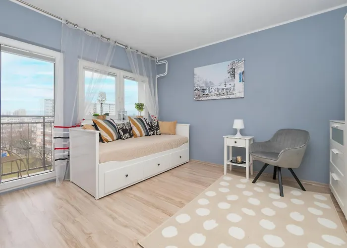 Blue Z Balkonem By Renters Appartement Łódź